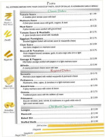 Italian Village Casual menu