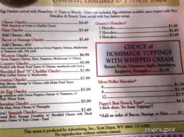 Peddler's Home Cooking menu