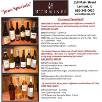 Btb Wines food