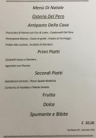 Osteria Del Pero menu