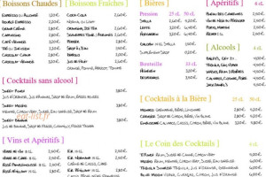 Le A Crepe menu