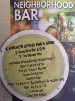 Paolino's Sports Pub Grub food