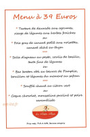 Le Logis Saint Martin menu