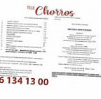 Restaurante Chorros menu