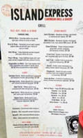 Island Express menu