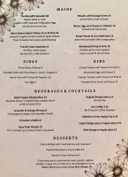 Meredith Inn menu