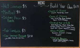 Elluingers Meats menu