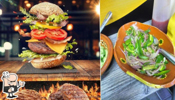 Cali Burguer Mariscos Hamburguesas Carne En Su Jugo food