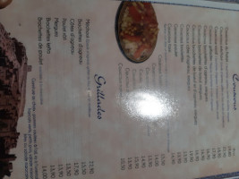 Palais Marocain menu