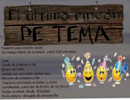 El último Rincón De Tema menu