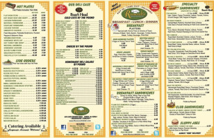 Roosevelt's American Homestyle Deli menu