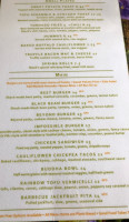 Seed Shack menu