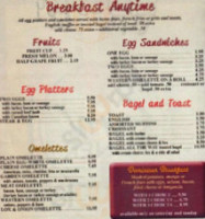 The Coral Diner menu