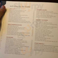 Tanzy Artisanal Italian menu