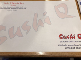 Sushi Q menu