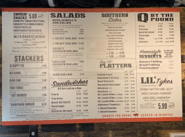 Willie Jewell’s Old School -b-q menu