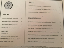 20 Spot menu