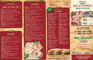 Jeco's Deli Catering menu