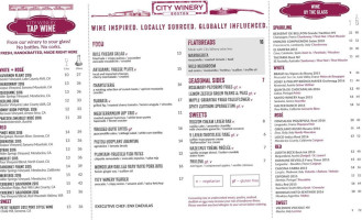 City Winery Boston Barrel Room menu