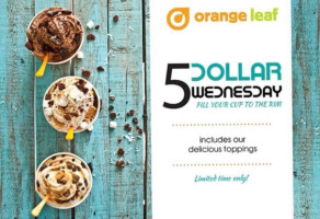 Orange Leaf Frozen Yogurt food