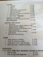 Coffeeculture menu