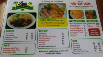 Leon's Caribbean Food inside