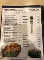 Kintaro Sushi menu