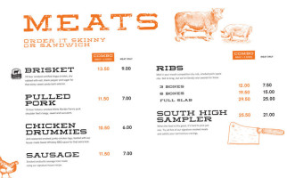 Smoked On High Bbq menu