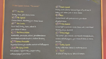 Prima Deli menu