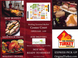 The Original Turkey menu