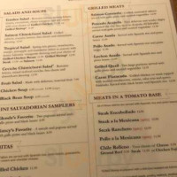 Gloria's Latin Cuisine menu