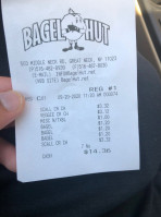 Bagel Hut menu