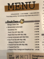 Sharetea menu