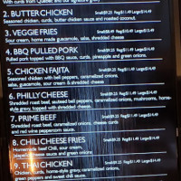 Myfries menu