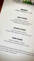 Cellar House menu