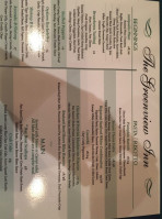 Eastlyn Golf Course The Greenview Inn menu