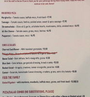 Burien Pizzeria menu