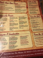 Chuck's menu