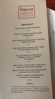 Ragazza menu