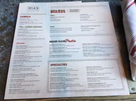 Mia's Italian Kitchen menu