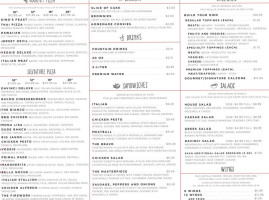 Davinci's Pizzeria Of Kennesaw menu