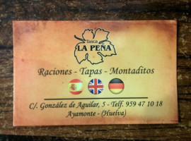 Tasca La Pena food