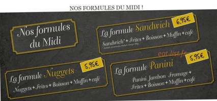 La Maison du Panini menu