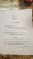 Fire And Wine menu