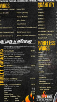 Fairley's Wings More menu