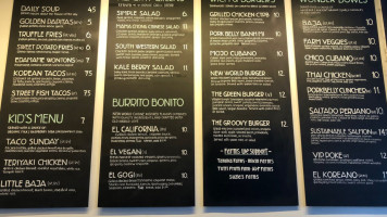 Chinollo menu