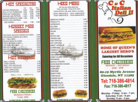 C C Italian Deli Ii menu