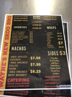 Wayne's New Skoo Bbq menu