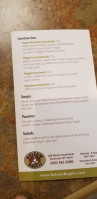 Balsam Bagels menu