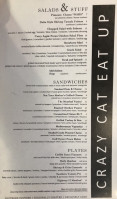 Crazy Cat Eat Up menu